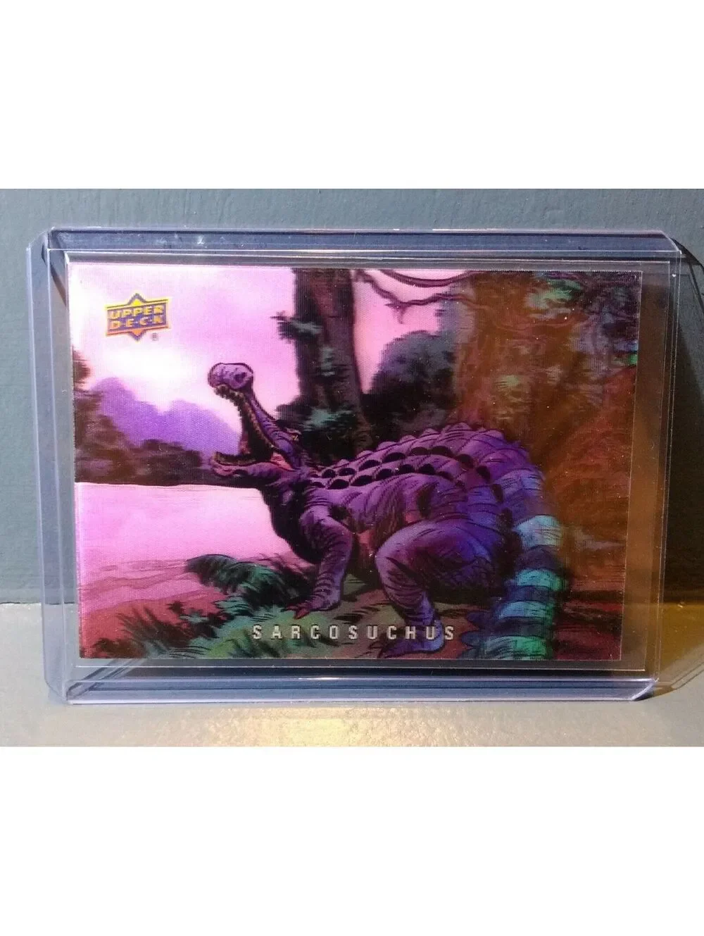 2015 Upper Deck Dinosaurs 3-D Lenticular Sarcosuchus #39 Trading Card